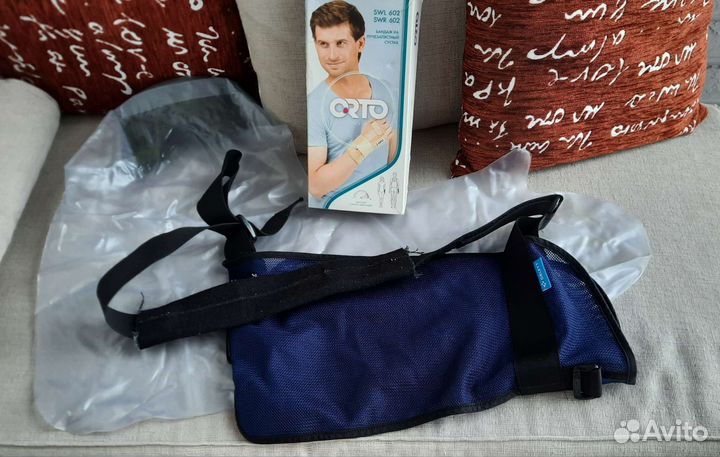 Бандаж/ортез на лучезапястный сустав, косынка