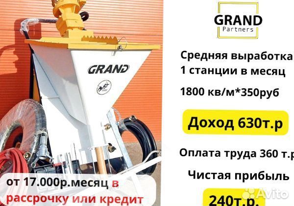 Штукатурная станция с обучением