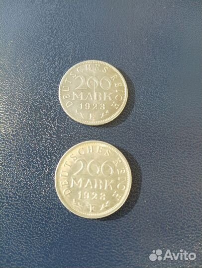 Монеты Германии 200 марок 1923