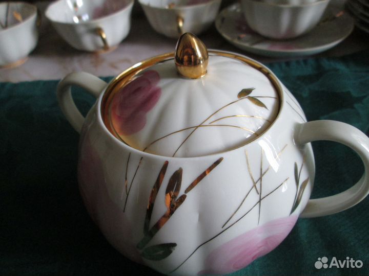 Антикварная сахарница СССР Дулёво 80-е годы