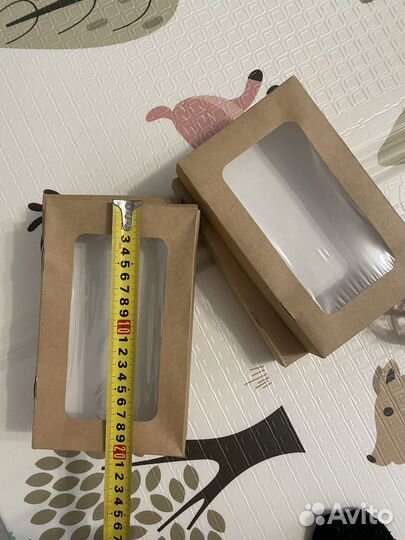 Крафт коробки с окошком