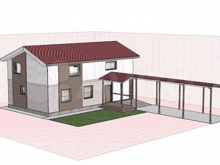 Дом 180 м² на участке 6 сот.