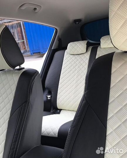 Авточехлы Chery Tiggo 5 Экокожа ромб Автопилот