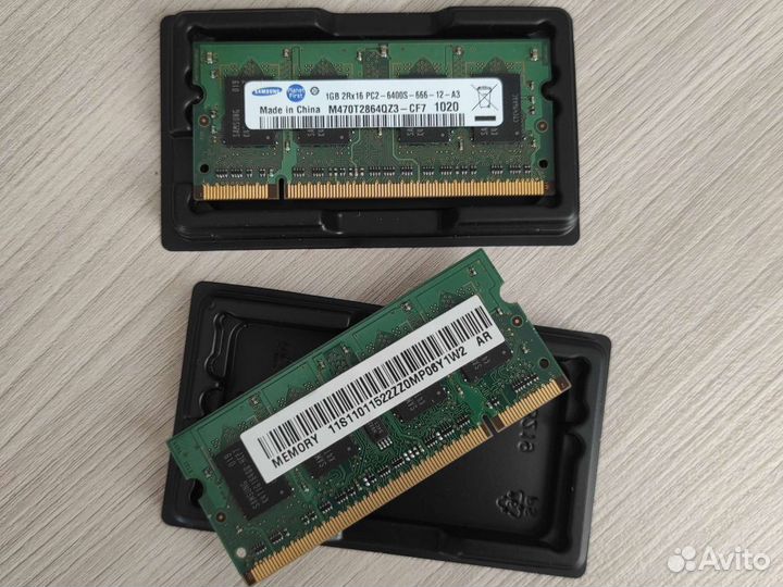 Оперативная память ddr2 для ноутбука