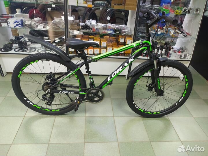 Lorak MAX 200 (Чёрный/зеленый матовый, рама 15)