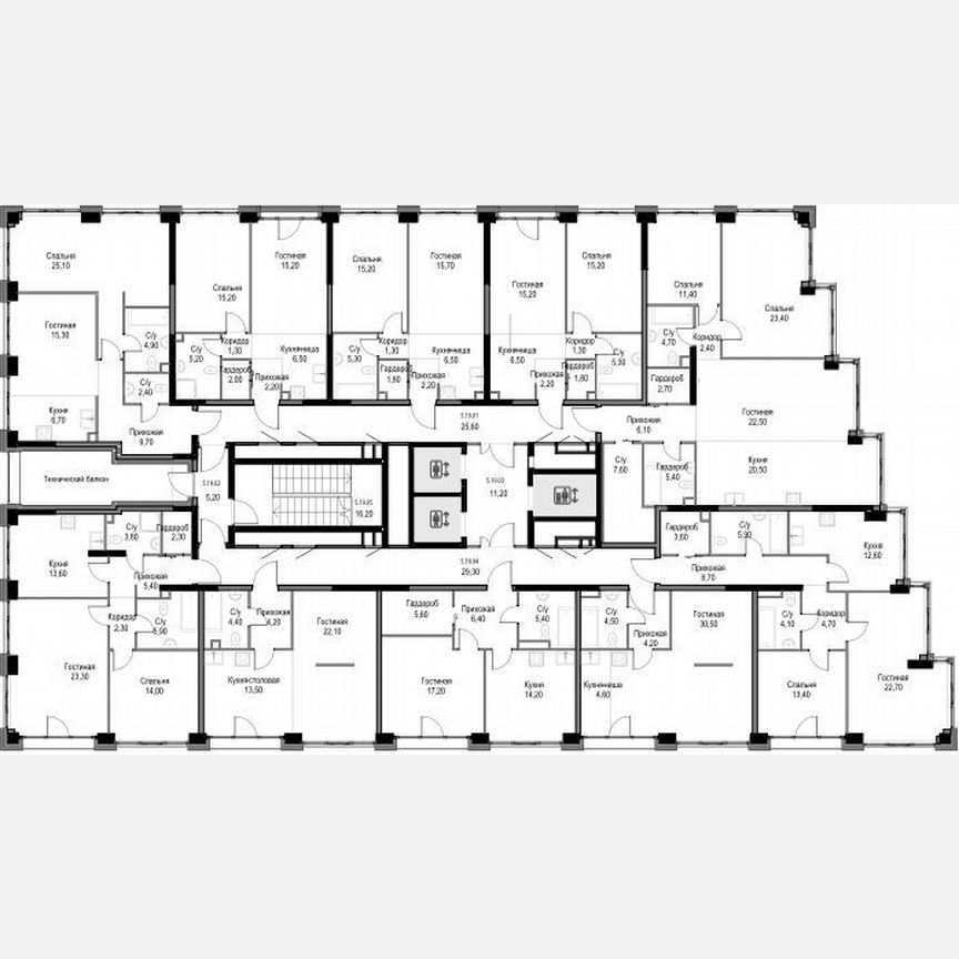Квартира-студия, 43,8 м², 19/25 эт.