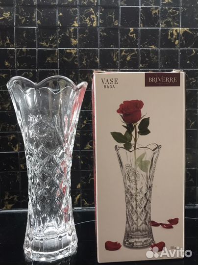 Ваза для цветов хрустальная 20 см