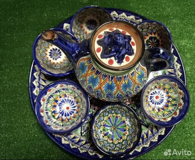 Узбекская кepaмическая посуда