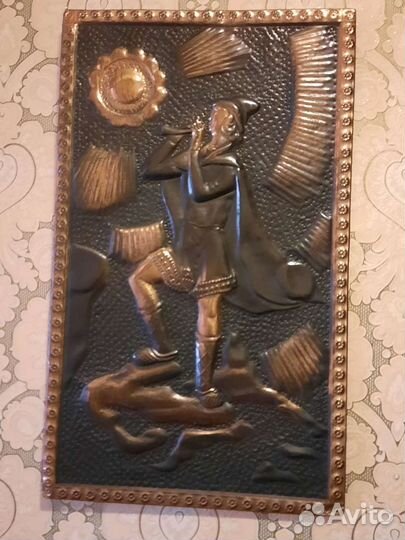 Картина чеканка СССР