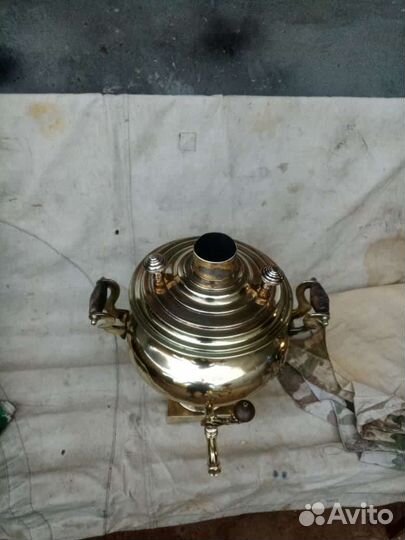 Самовар на дровах старинный