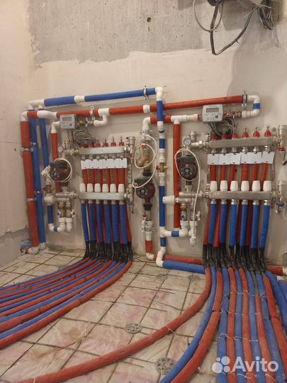 Монтаж отопления под ключ, теплые полы котельные