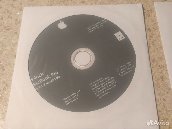 Установочные диски Macbook Pro 13- inch