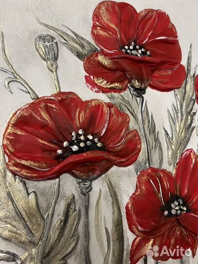 Текстурная картина акрил