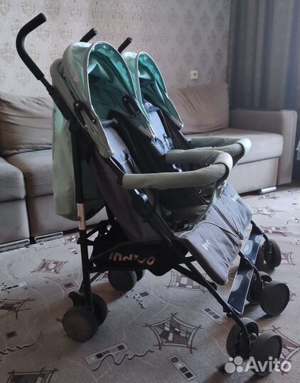 Прогулочная коляска трость для двойни