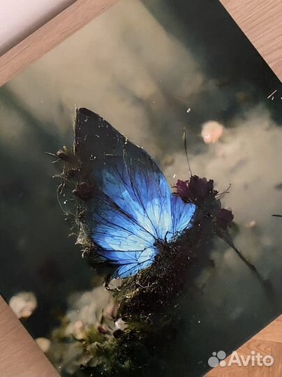 Картина Лесной Кораблик 40х40 см принт холст