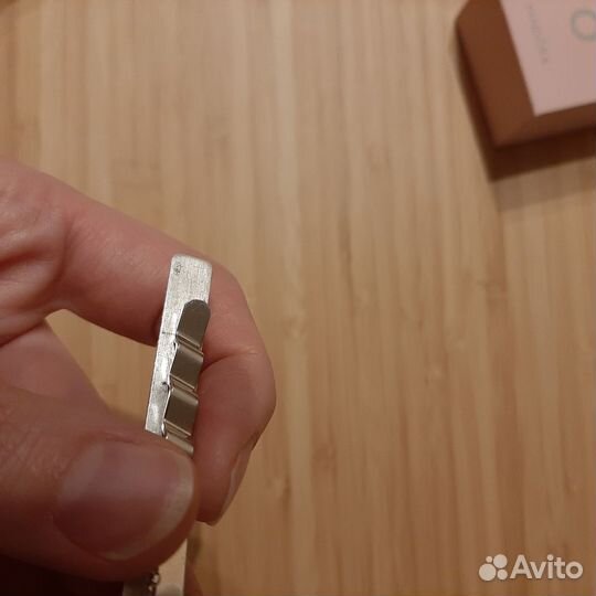 Зажим для галстука новый серебро 925