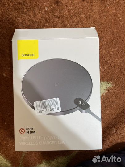 Беспроводное зарядное устройство baseus 15w