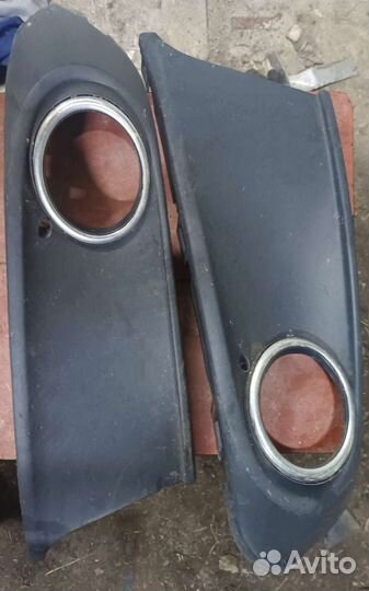 Накладки для птф в бампер polo 5 дорест