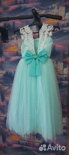 Нарядное платье для девочки 122 128