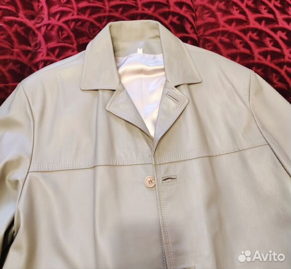 Кожаный пиджак мужской