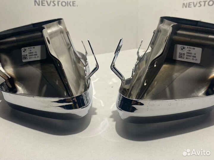 Насадки на глушитель оригинал BMW x5 x6 G05 G06