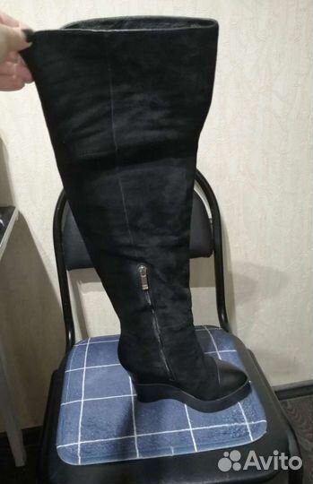 Сапоги ботфорты евро зима