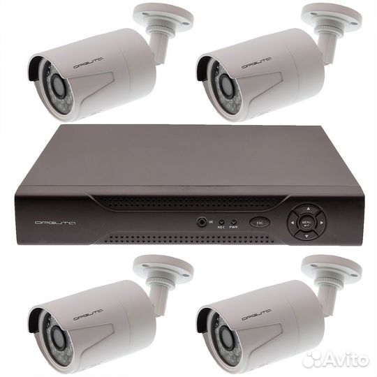 IP комплект видеонаблюдения 4 камеры