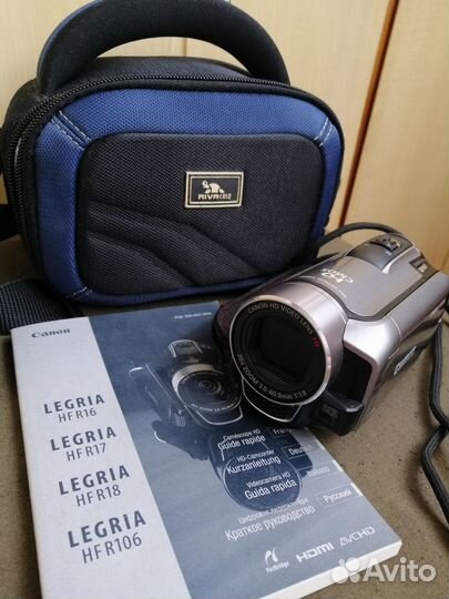 Цифровая видеокамера Canon legria HF R106 Grey (sd