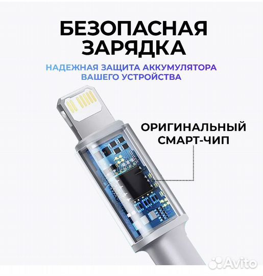 Зарядка для iPhone type c (2 метра)the lighting