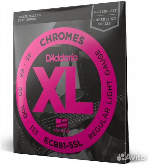 D'addario ECB 81-5SL - Струны для 5 струнной бас-г
