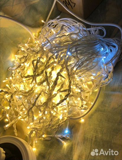 Гирлянда уличная бахрома 25м