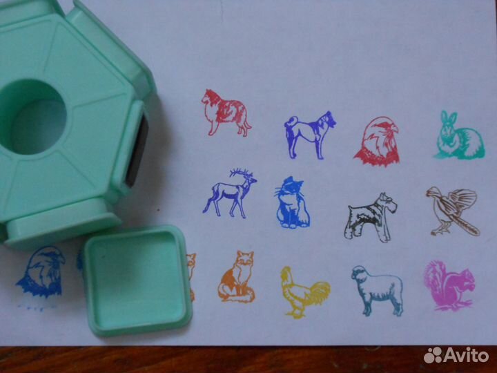 Детский штамп, шесть в одном