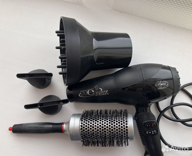 Фен профессиональный Coifin с насадкой для кудрей