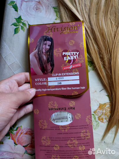 Волосы на заколках