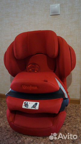 Автокресло cybex juno 2-fix red