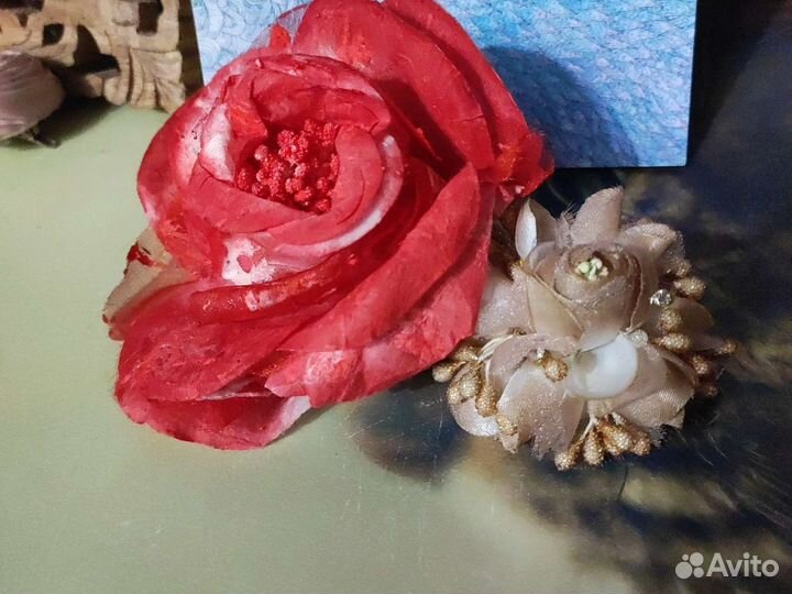 Броши цветы 7 шт цена за все