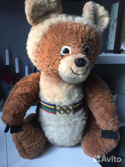 Мишка Олимпийский СССР 80е г. оригинал 58 см