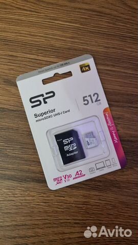 Карта памяти MicroSD Silicon Power Superior 512 гб объявление продам