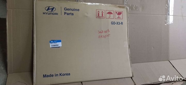 Стекло заднее левое /правое Hyundai Accent