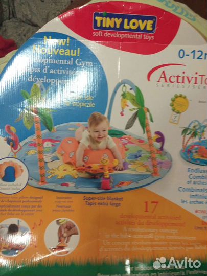 Развивающий коврик tiny love тропический остров