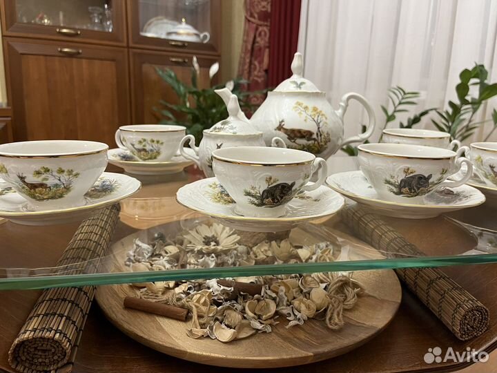 Охотничий сервиз чайный