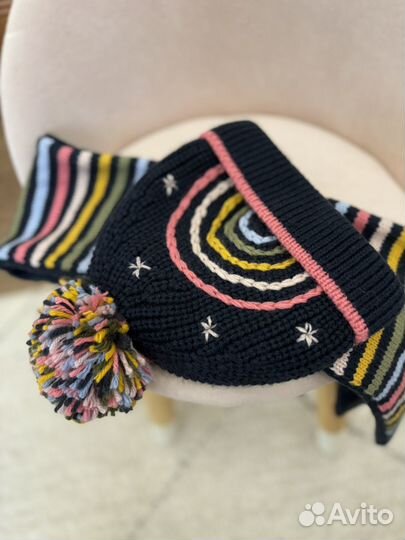 Комплект шапка и шарф детский