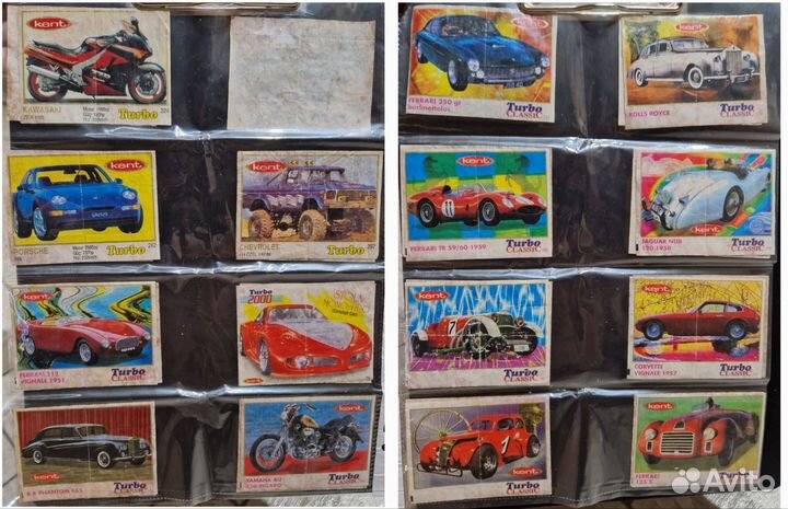 Вкладыши от жвачек turbo и love is