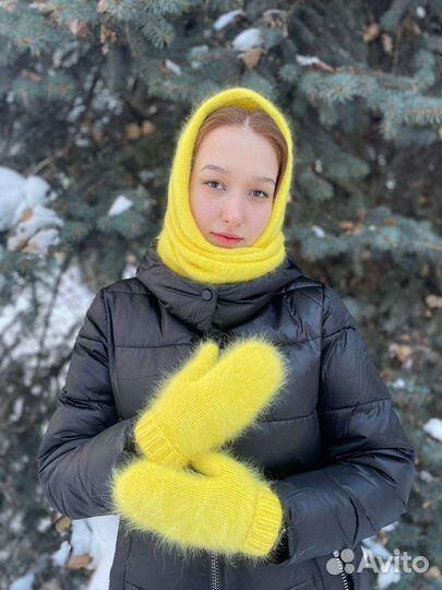 Шапка зима пухнорки