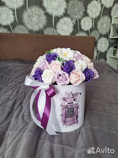 Букет из мыльных роз