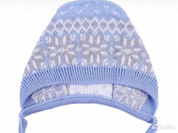 Шапка вязаная / Шапочка / Чепчик / Полушерстяной