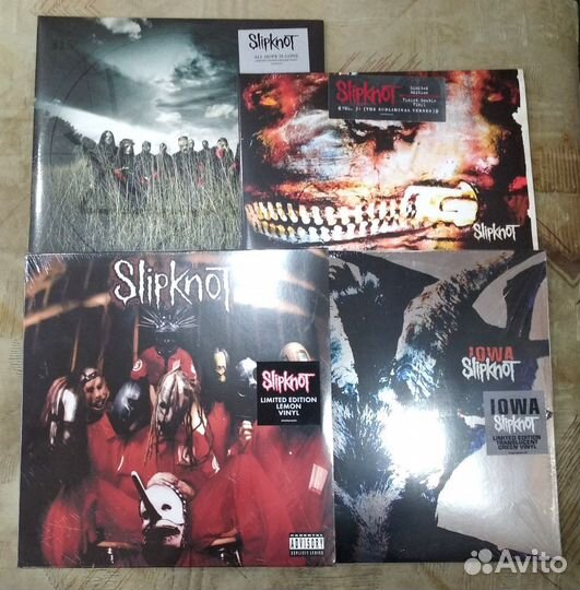 Slipknot (4 Albums, 7 Coloured LP, NEW) EU