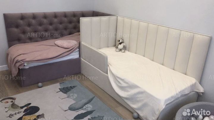 Детская кровать с мягкими бортиками