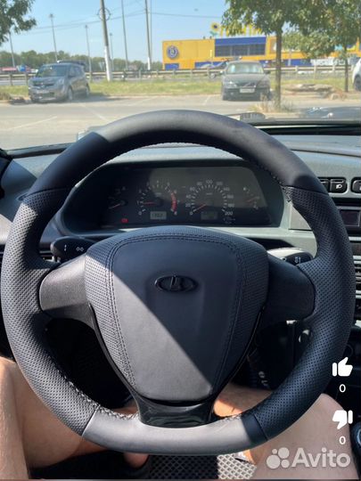 Кожаный руль на ваз 2113/2114/2115