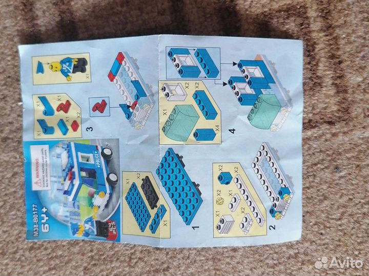 Конструктор полицейская машина м38-В0177